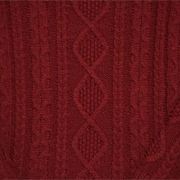 Love Tree Knit Burgundy/Red Turtle Neck Sweater Size Small - Picture 3 of 7